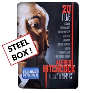 Alfred‎ Hitchcock A Legacy of Suspense DVD 4 Disc Set Steelbook 20 Films Classic